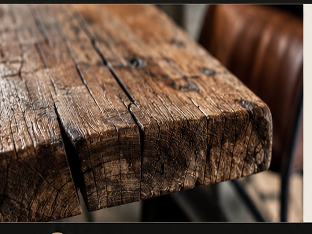 Demo: Detail einer alten Bohle