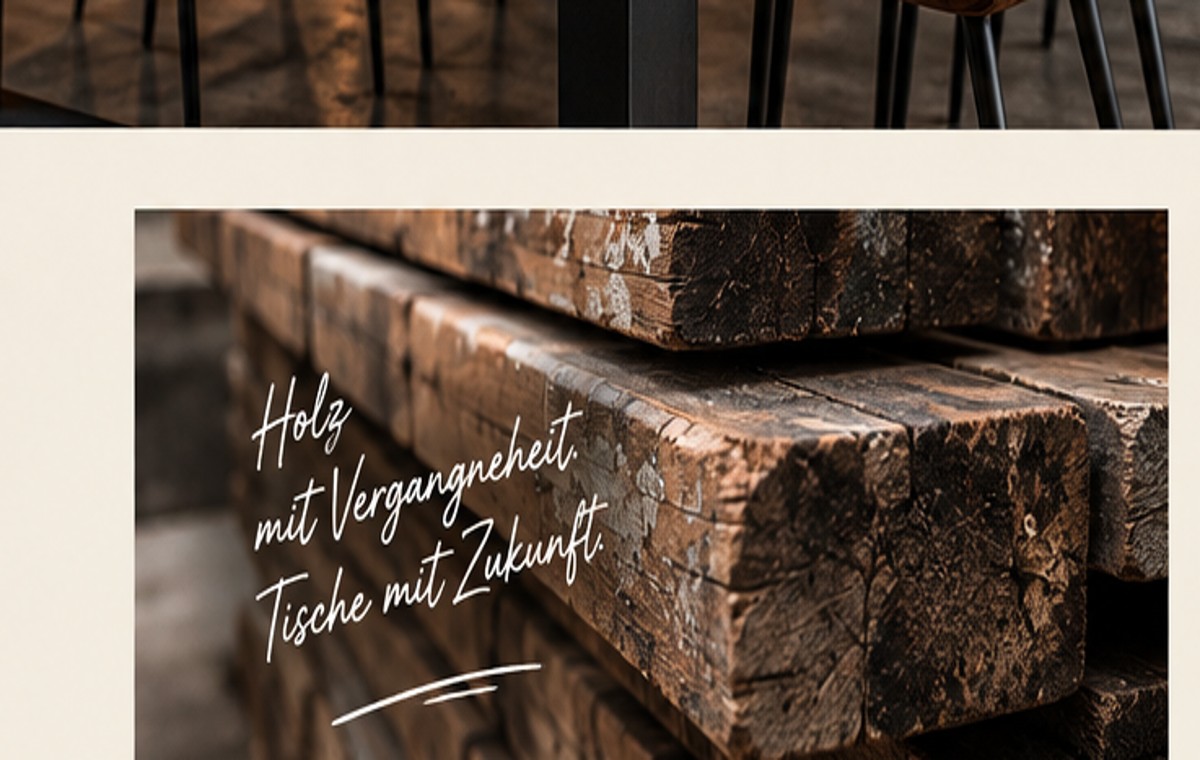 Demo: gebrauchte Holzbohlen